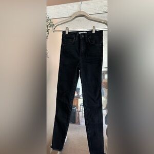 Free People size 24 black skinny jeans